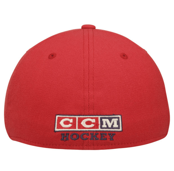 Men's Chicago Blackhawks Reebok Red CCM Structured Flex Hat - Pro Jersey Sports