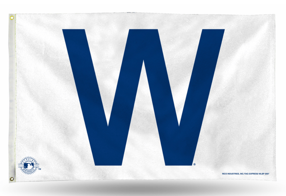Chicago Cubs 3' X 5' W Flag By Rico - Pro Jersey Sports