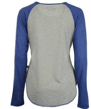 Women's Chicago Cubs Gray/Blue Line Drive Long Sleeve T-Shirt - Pro Jersey Sports