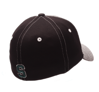 Michigan State Spartans Zephyr Graphite Two Tone Stretch Fit Hat - Pro Jersey Sports