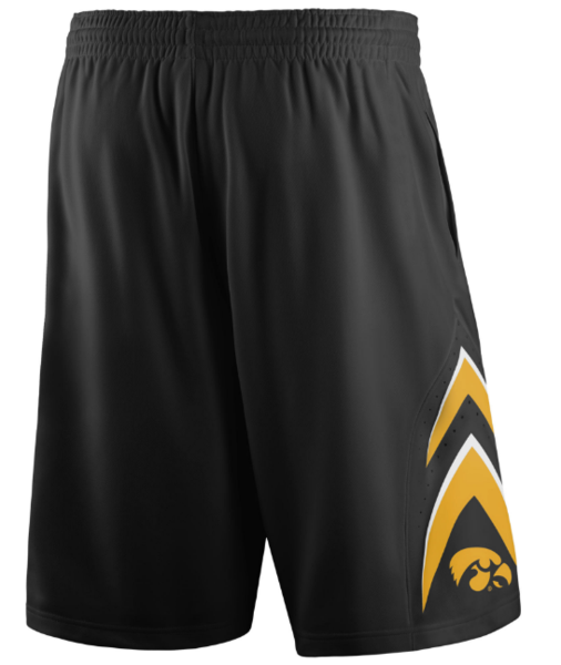 Nike NCAA Iowa Hawkeyes Black On Court Replica Basketball Shorts - Pro Jersey Sports