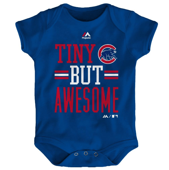 Chicago Cubs MLB Tiny But Awesome Creeper Tee - Pro Jersey Sports
