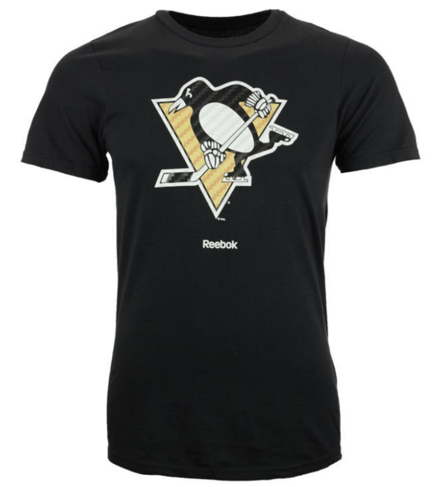 Pittsburgh Penguins Carbon Primary Logo Tee - Pro Jersey Sports