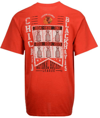 Chicago Blackhawks Majestic NHL Men's Vintage Five on Five T-Shirt - Pro Jersey Sports