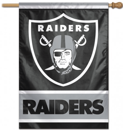 Oakland Raiders 28X40 Vertical Flag By Wincraft - Pro Jersey Sports