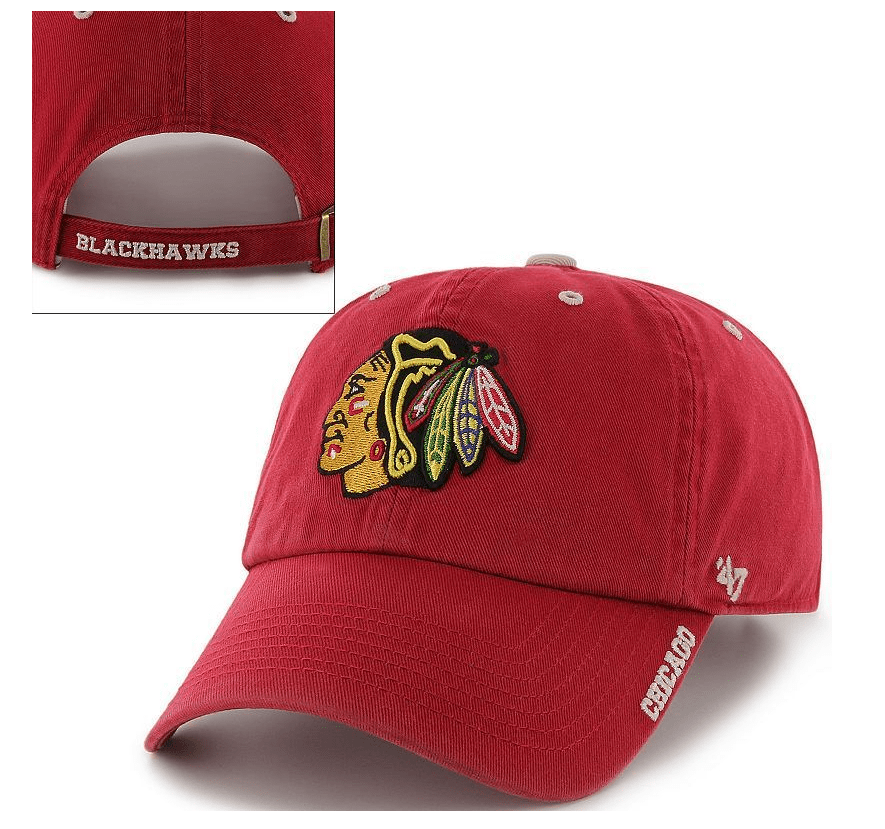 47 Brand Chicago Blackhawks ICE Cleanup Adjustable Hat - Pro Jersey Sports
