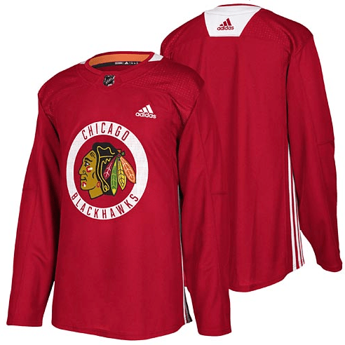 Chicago Blackhawks adidas Authentic Red Practice Jersey - Pro Jersey Sports