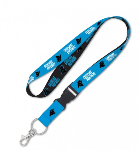 Carolina Panthers Double Sided Lanyard With Detachable Buckle By Wincraft - Pro Jersey Sports