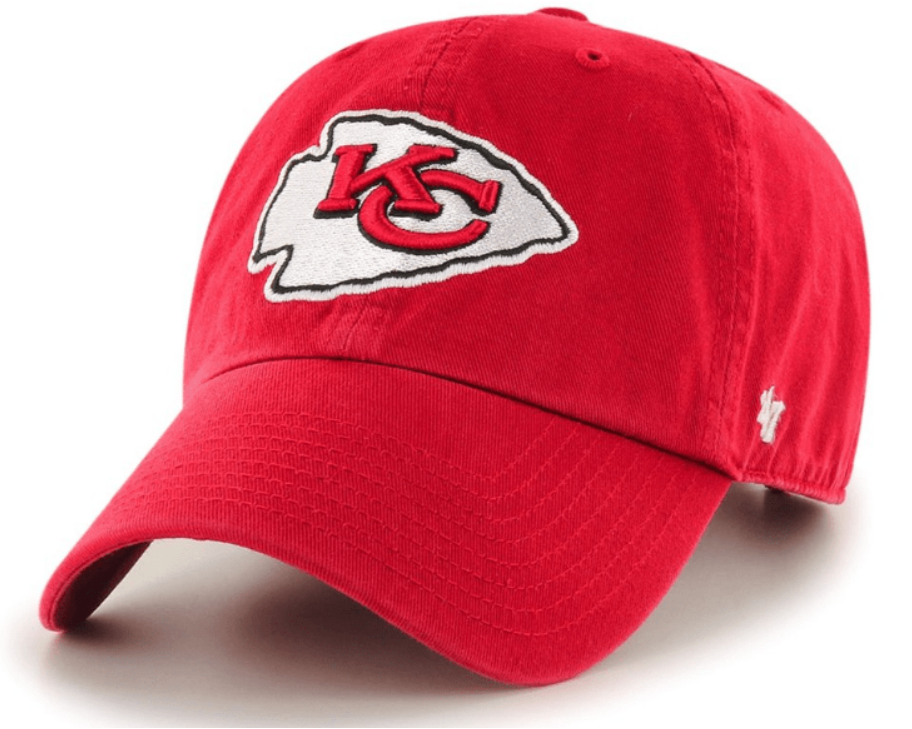 Kansas City Chiefs Clean Up Adjustable Hat By 47 Brand - Pro Jersey Sports