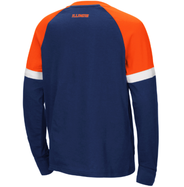 Illinois Fighting Illini Colosseum Youth Ollie Long Sleeve Raglan T-Shirt - Pro Jersey Sports