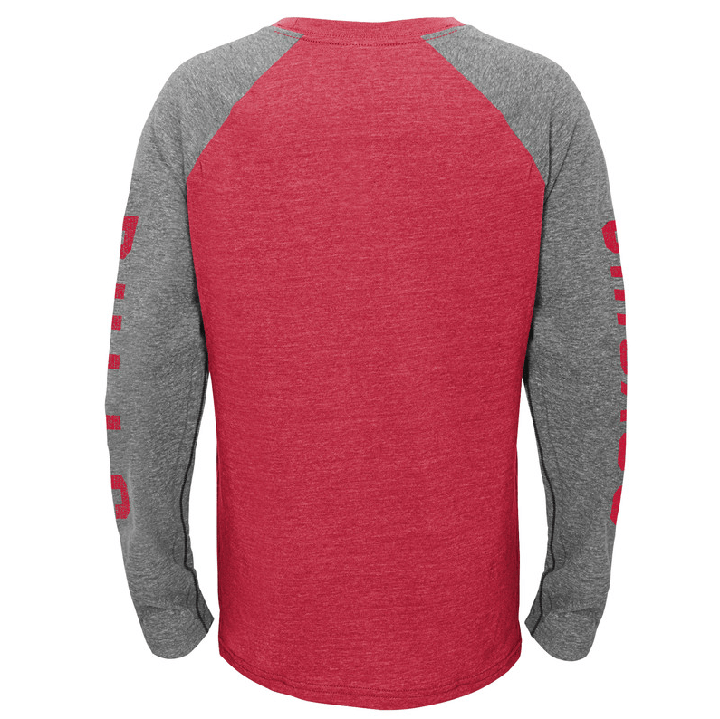 Youth Chicago Bulls Fadeaway Raglan Long Sleeve Tee - Pro Jersey Sports
