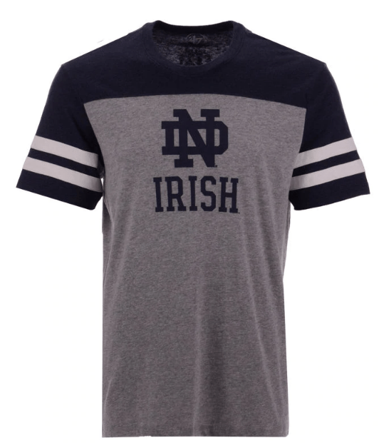 Men's Notre Dame Fighting Irish Versus Tri-Colored Tee By ’47 Brand - Pro Jersey Sports
