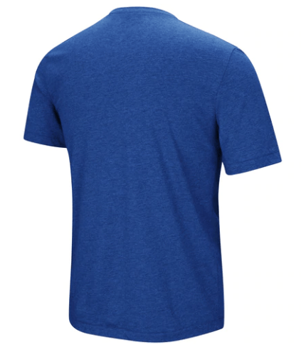 Men's Chicago Cubs Under Armour Cooperstown Collection Heathered Royal Stripe Logo Tri-Blend T-Shirt - Pro Jersey Sports