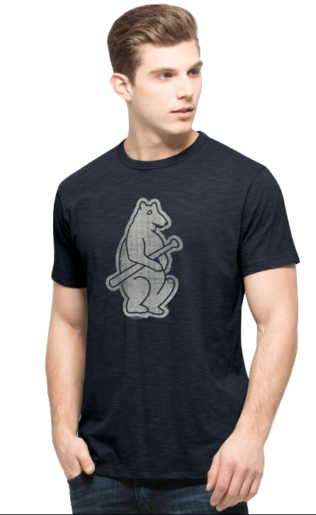 Chicago Cubs 47 Brand MLB Men's Cooperstown Scrum Premium Navy T-Shirt - Pro Jersey Sports