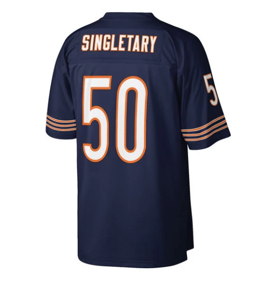 Mens Chicago Bears Mike Singletary Mitchell & Ness Navy Legacy Replica Jersey - Pro Jersey Sports