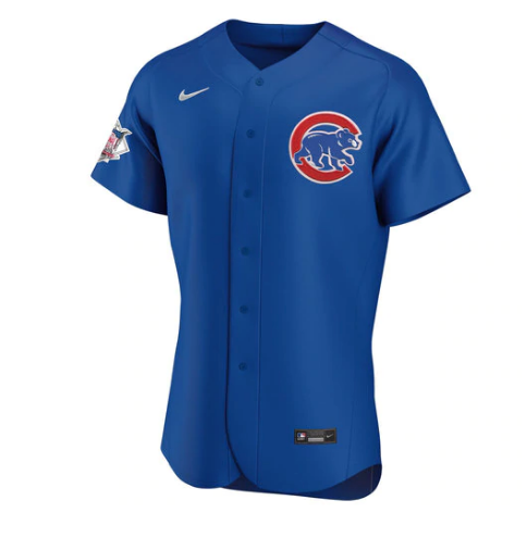 Chicago Cubs Royal Blue Authentic Alternate Jersey by Nike