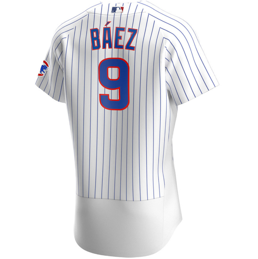 Men's Chicago Cubs Javier Baez Nike White Home Authentic Player Jersey - Pro Jersey Sports