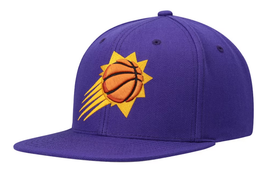 Men's Phoenix Suns Mitchell & Ness Ground 2.0 Purple Burst Snapback Adjustable Hat