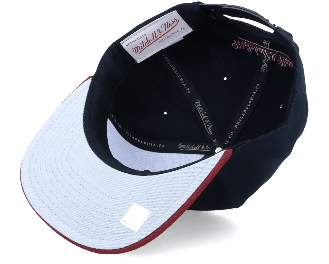 Men's Miami Heat Mitchell & Ness 2-Tone 2.0 Snapback Hat-Black/Maroon - Pro Jersey Sports