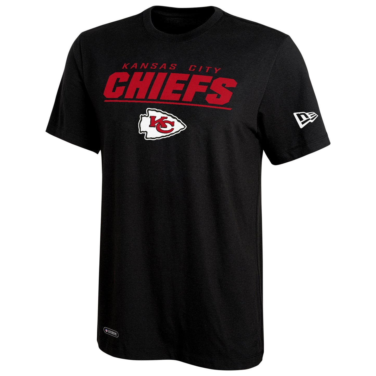 Men's Kansas City Chiefs Black New Era Stated Dri-Tek Tee - Pro Jersey Sports