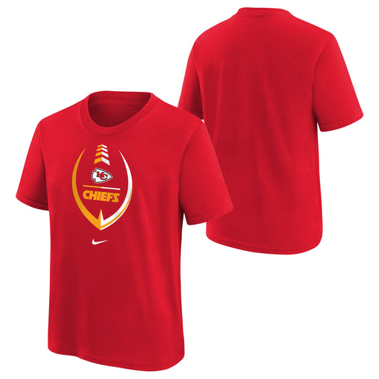 Kids Kansas City Chiefs Nike Red Icon Performance Tee - Pro Jersey Sports