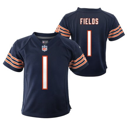 Chicago Bears Justin Fields Nike Child Navy Replica Game Jersey - Pro Jersey Sports
