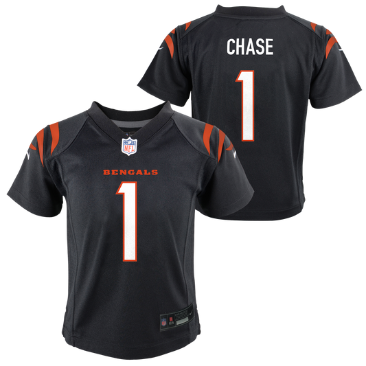 Kids Jamar Chase Black Child Nike Replica Jersey - Pro Jersey Sports