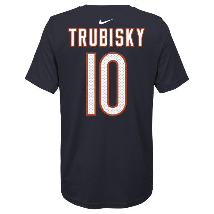 Youth Chicago Bears Mitchell Trubisky Nike Navy Player Pride Name & Number Performance T-Shirt - Pro Jersey Sports