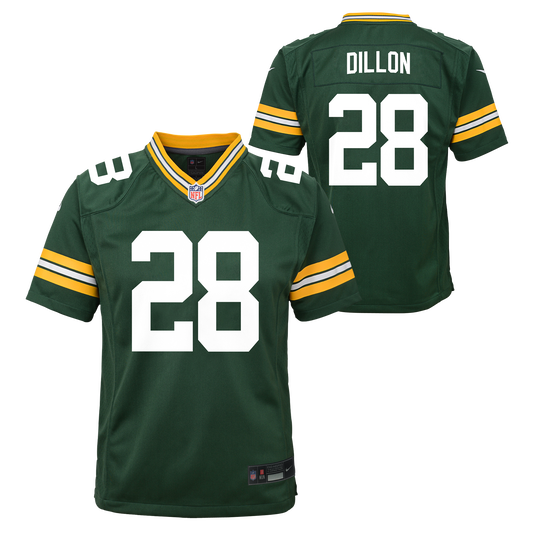 Youth Green Bay Packers A.J. Dillon Nike Green Game Jersey