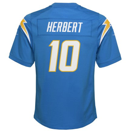 Youth Los Angeles Chargers Justin Herbert Powder Blue Nike Game Jersey - Pro Jersey Sports