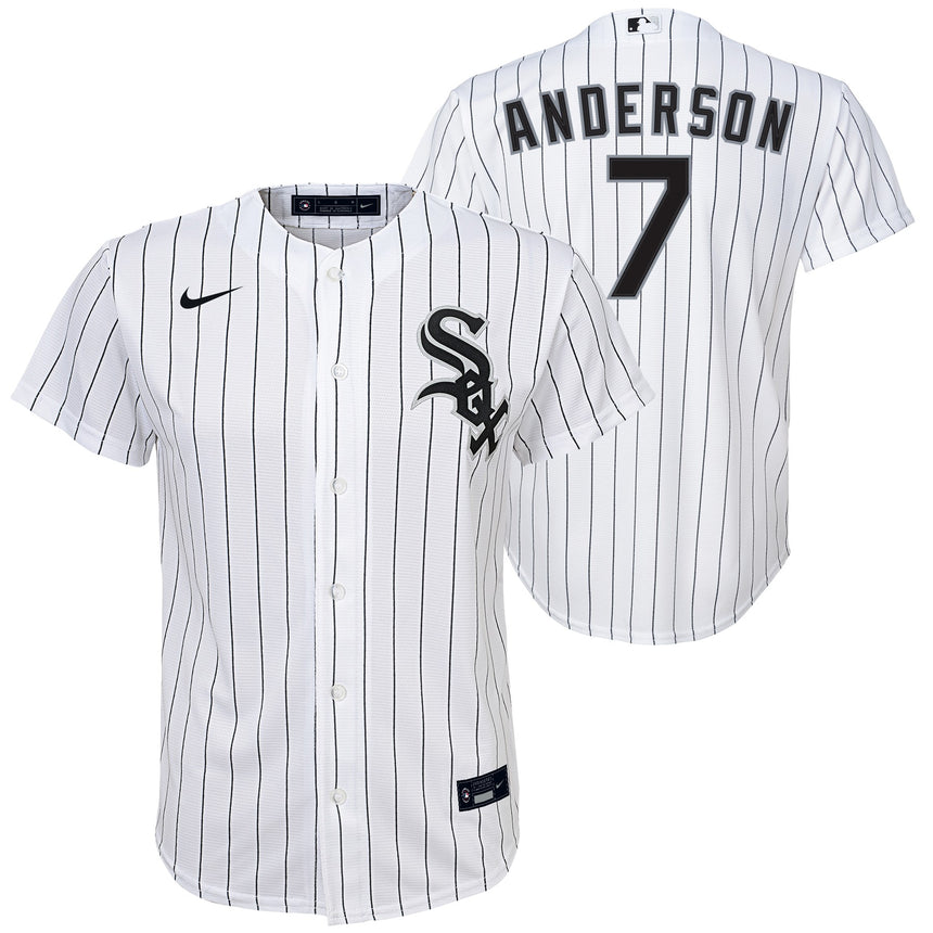 Tim Anderson Chicago White Sox Nike White Home Child Replica Team Jersey - Pro Jersey Sports
