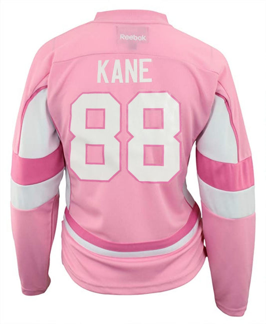 Youth Girls Patrick Kane Chicago Blackhawks Pink Replica Player Jersey - Pro Jersey Sports