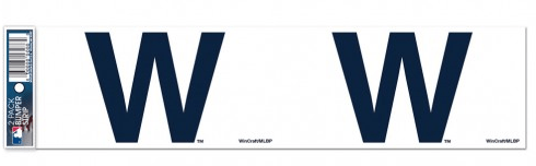 Pack of 2 Chicago Cubs “W” Bumper Strips By Wincraft - Pro Jersey Sports