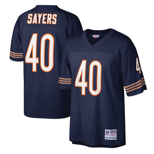 Mens Chicago Bears Gale Sayers Mitchell & Ness Navy 1969 Legacy Replica Jersey - Pro Jersey Sports