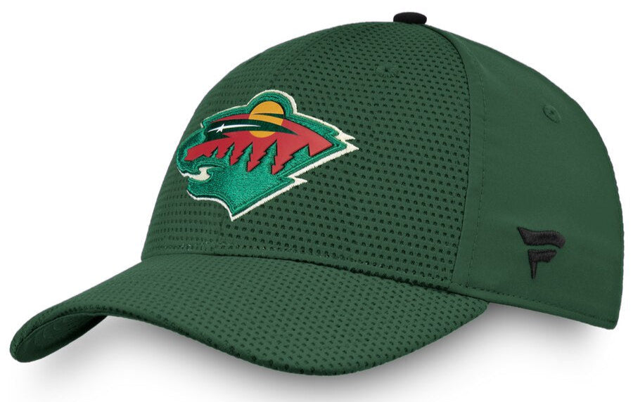 Men's Minnesota Wild Fanatics Branded Green Authentic Pro Rinkside Flex Hat - Pro Jersey Sports