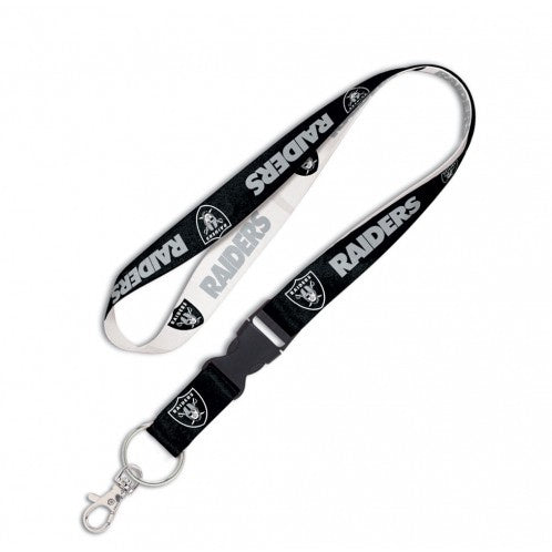 Las Vegas Raiders 1" Lanyard with Detachable Buckle By Wincraft - Pro Jersey Sports