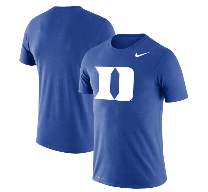 Duke Blue Devils Nike Legend Primary Logo Dri-Fit Cotton Performance T-Shirt - Pro Jersey Sports