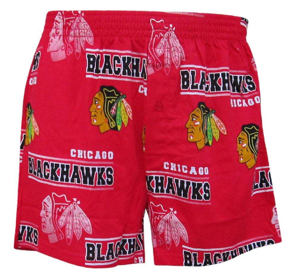 Chicago Blackhawks Mens Red Fusion Boxer Shorts by Concepts Sports - Pro Jersey Sports
