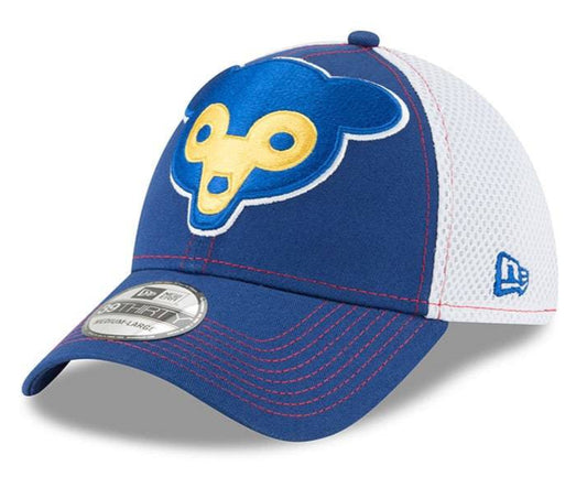 Mens Chicago Cubs Cooperstown Collection Mega Team Neo 39THIRTY Flex Fit hat By New Era - Pro Jersey Sports