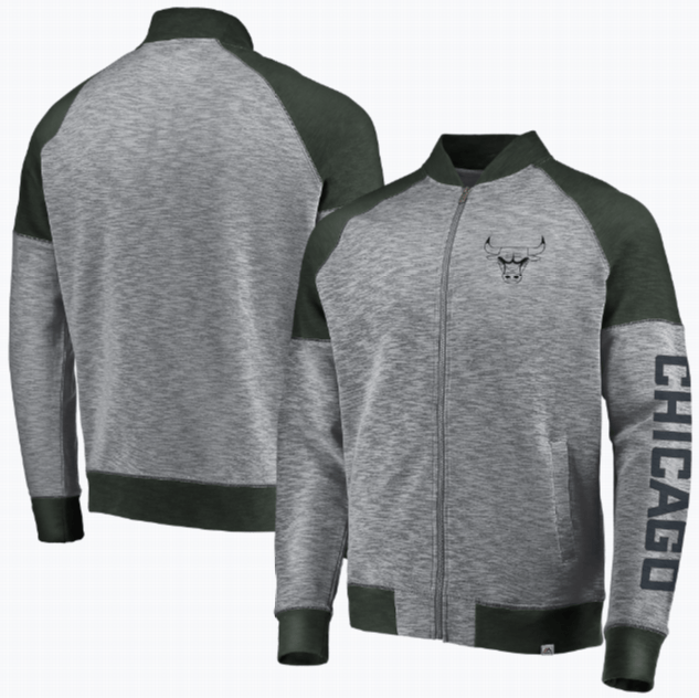 Mens Chicago Bulls Hyper Stride Track Jacket By Majestic - Pro Jersey Sports