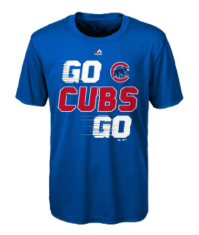 Youth MLB Chicago Cubs Majestic Royal Double Header Cool Base T-Shirt - Pro Jersey Sports