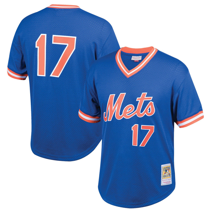 Men's Mitchell & Ness Keith Hernandez New York Mets Royal Cooperstown Mesh Batting Practice Jersey - Pro Jersey Sports