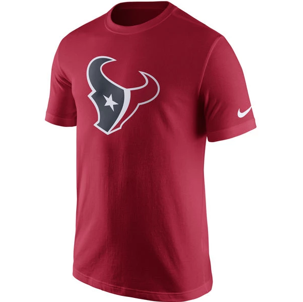 Men's NFL Houston Texans Nike Red Essential Logo T-Shirt - Pro Jersey Sports