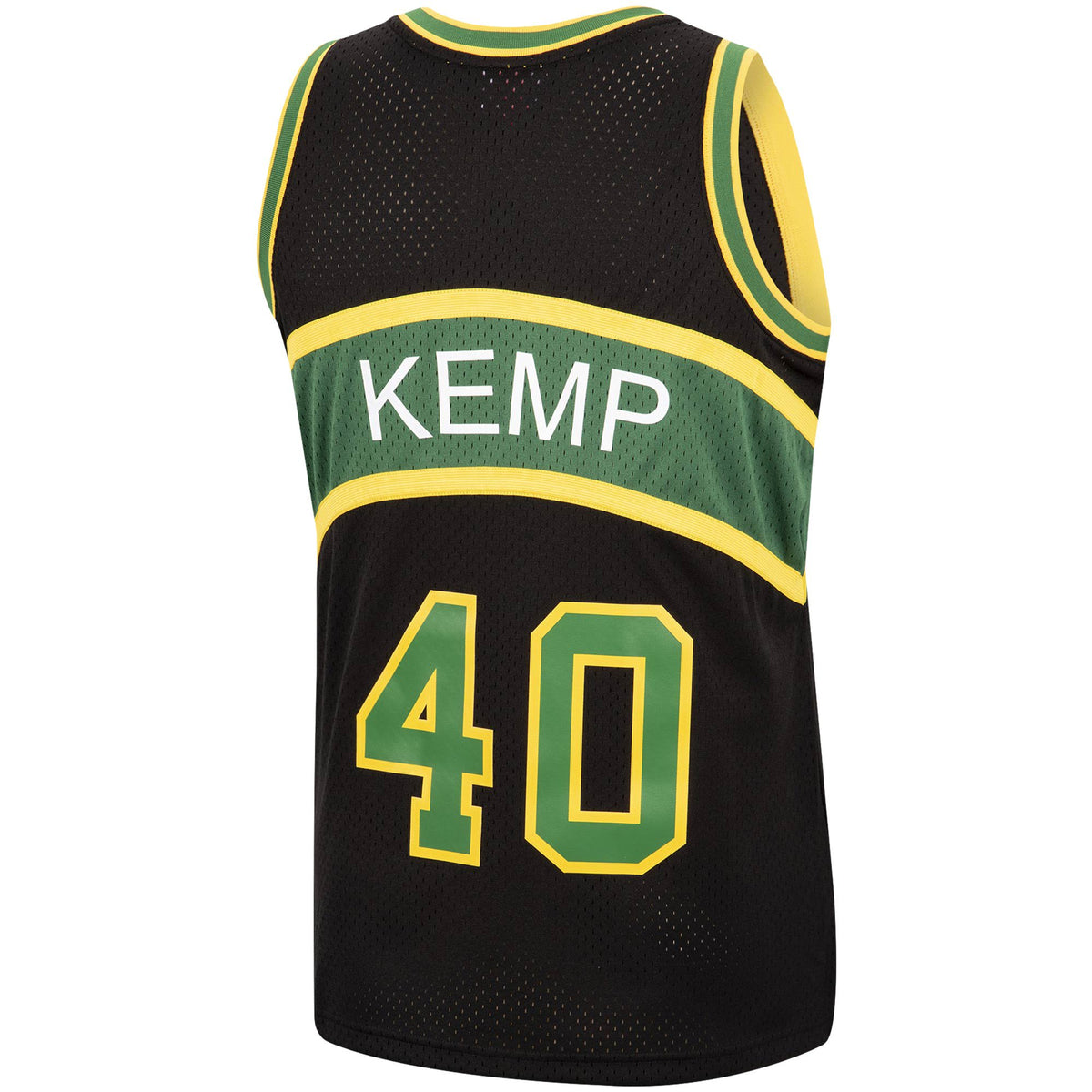 Men's Shawn Kemp Seattle SuperSonics Mitchell & Ness Black 1994-95 Hardwood Classics Reload Swingman Jersey - Pro Jersey Sports