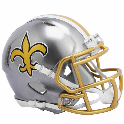 New Orleans Saints NFL Flash Alternative Riddell Speed Mini Helmet
