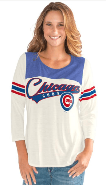 Women’s Chicago Cubs Endzone Long Sleeve Tee By GIII - Pro Jersey Sports