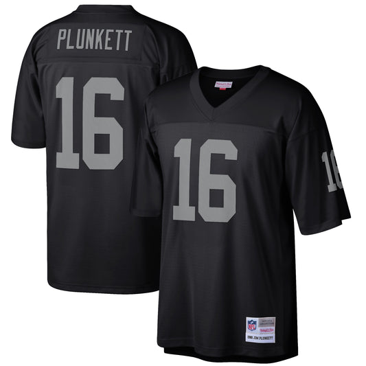 Mens Las Vegas Raiders Jim Plunkett Mitchell & Ness Black Retired Player Legacy Replica Jersey - Pro Jersey Sports