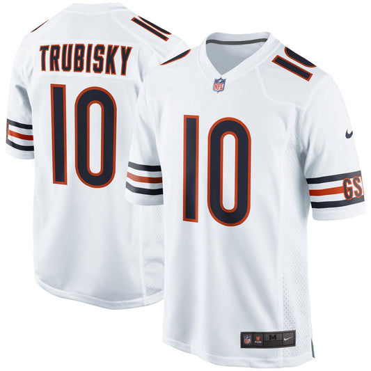 Men's Chicago Bears Mitchell Trubisky Nike White Game Jersey - Pro Jersey Sports