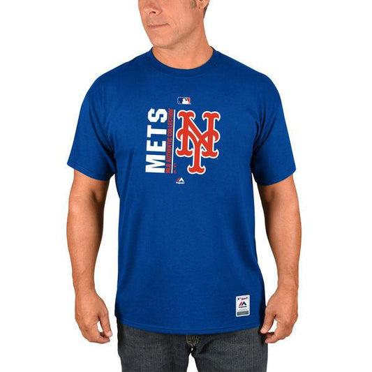 Men's MLB New York Mets Majestic Royal Authentic Collection Team Icon T-Shirt