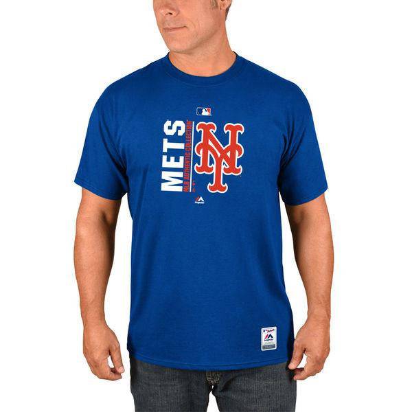 Men's MLB New York Mets Majestic Royal Authentic Collection Team Icon T-Shirt - Pro Jersey Sports